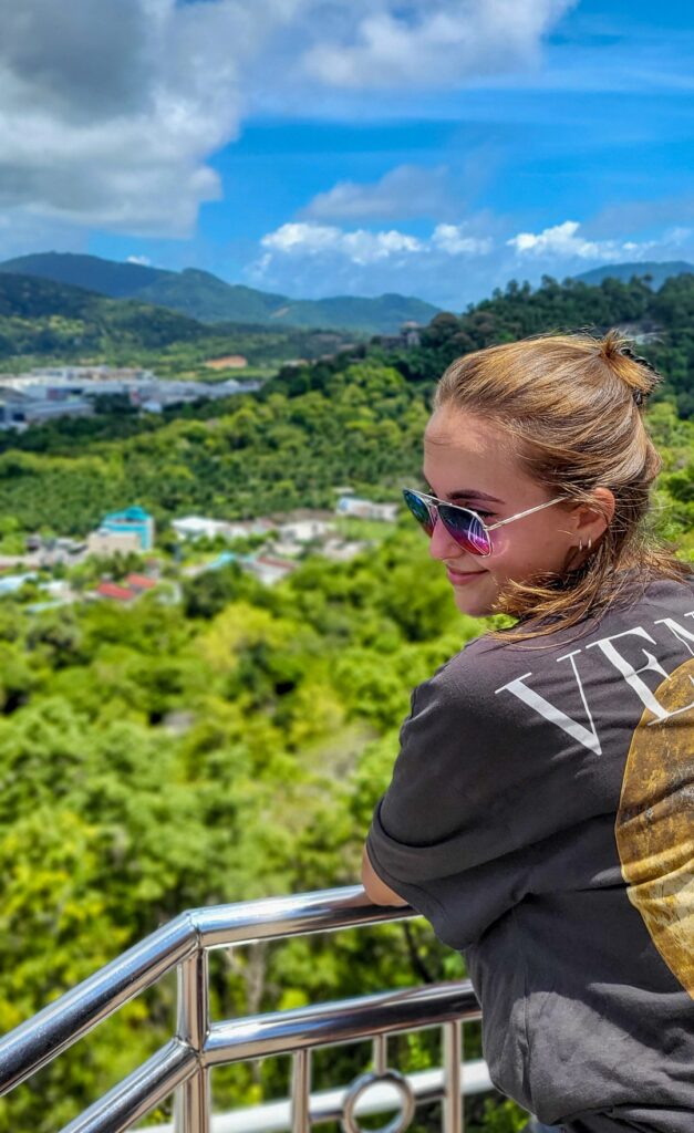 nice view on the phuket town in thailand